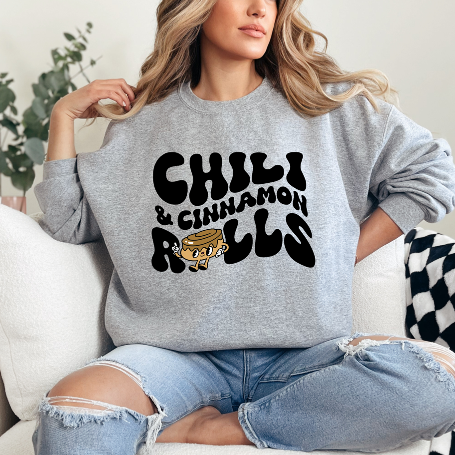 Chili and Cinnamon Rolls Tee OR Sweatshirt