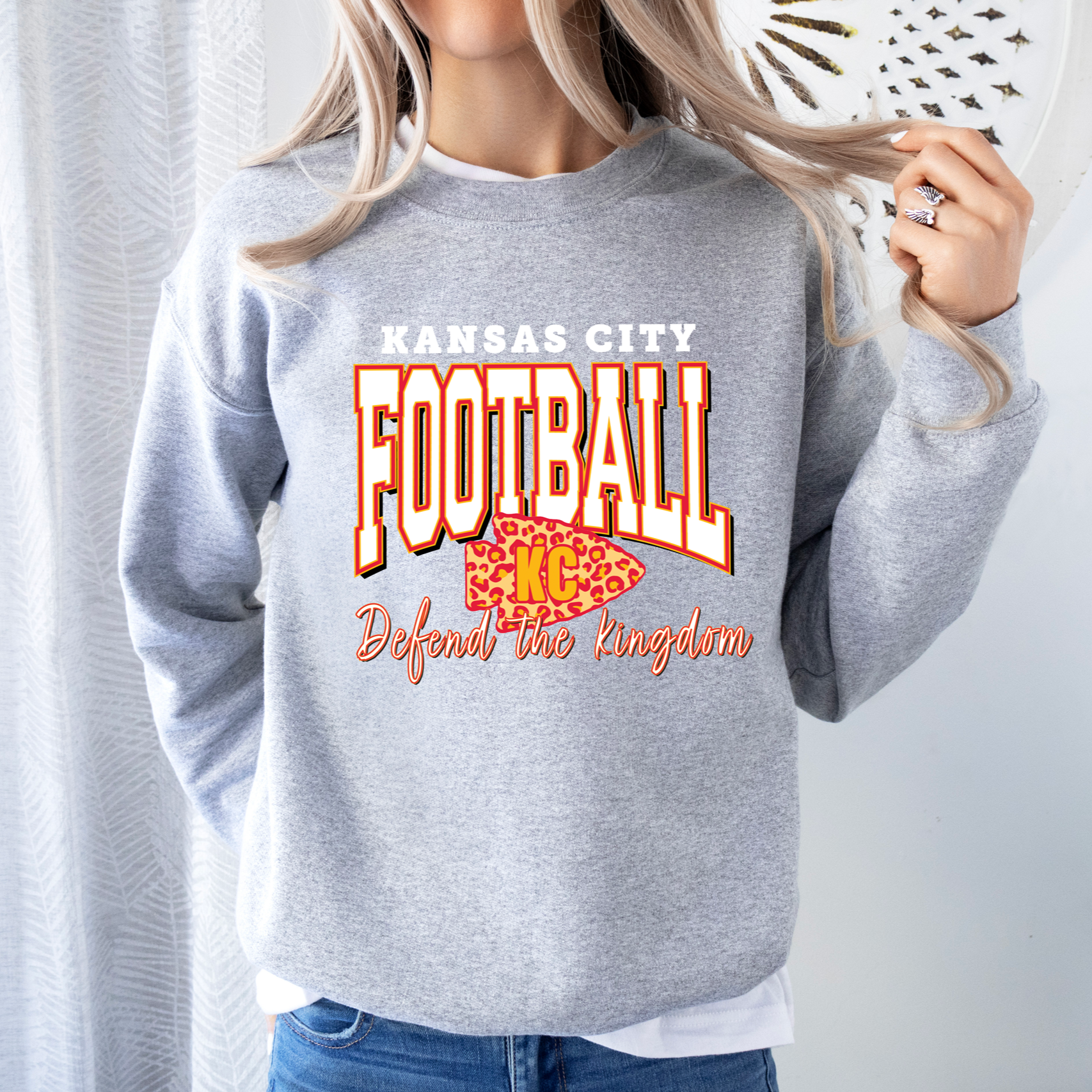 KC Football Defend the Kingdom Tee or Sweatshirt