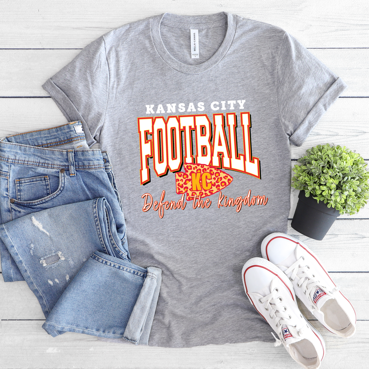 KC Football Defend the Kingdom Tee or Sweatshirt