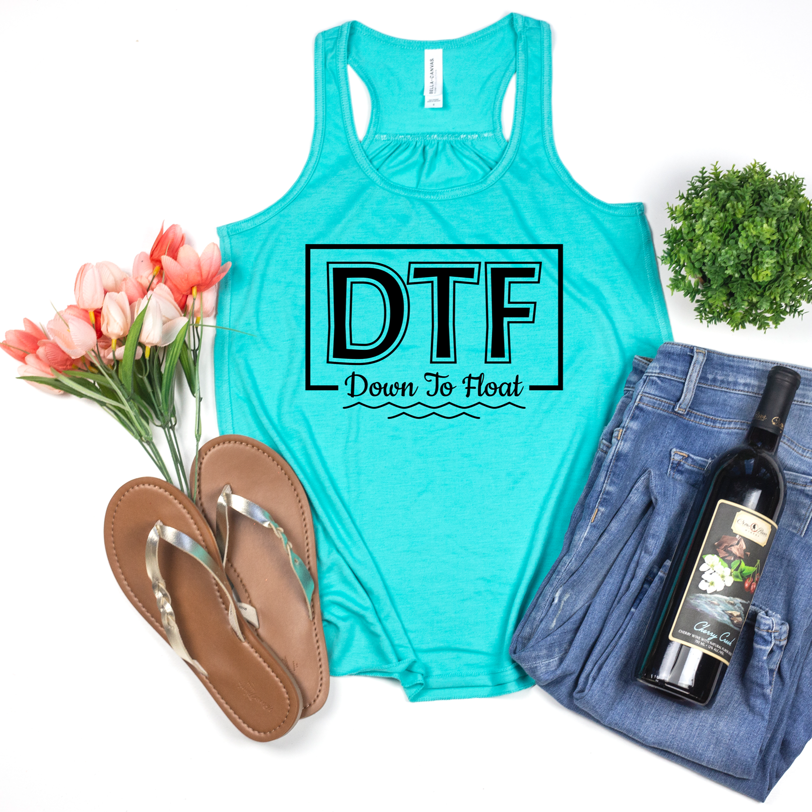DTF Down to Float Tee or Tank