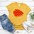 Kansas City Mustard Arrowhead Hearts Tee OR Sweatshirt