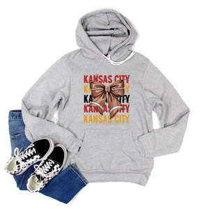 Kansas City Large Bow Tee OR Sweatshirt