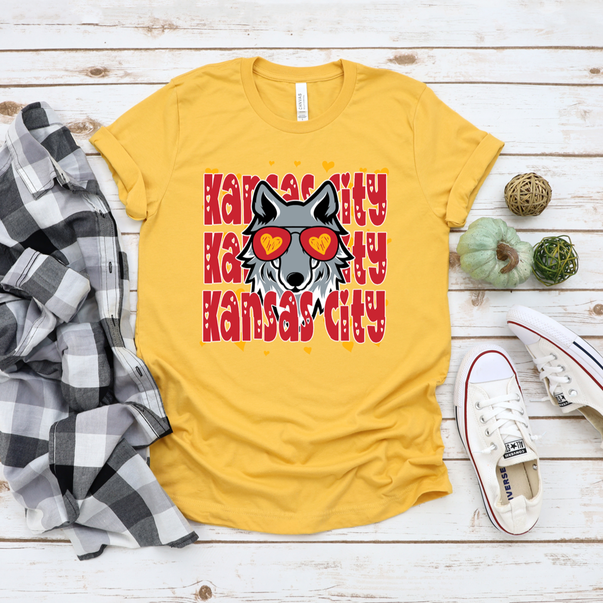 Kansas City Repeat Wolf Tee or Sweatshirt