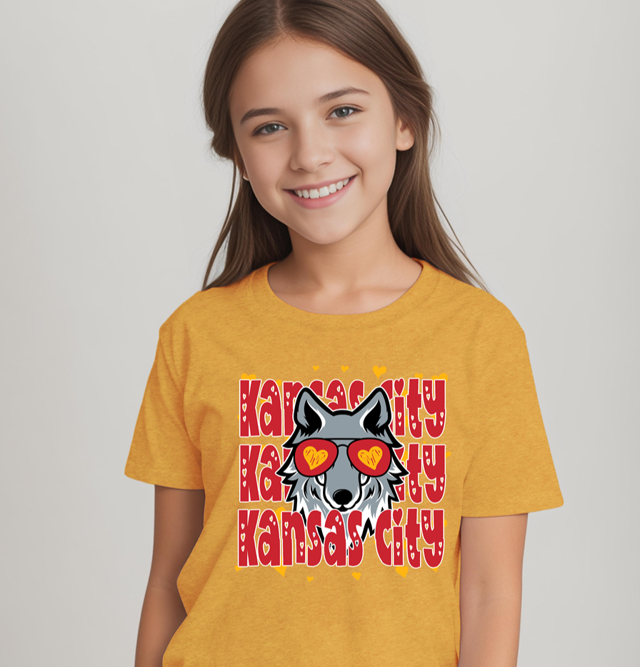 Kansas City Repeated Wolf Tee YOUTH