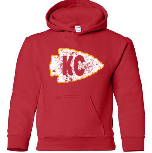 KC Grunge Arrowhead Sweatshirt YOUTH