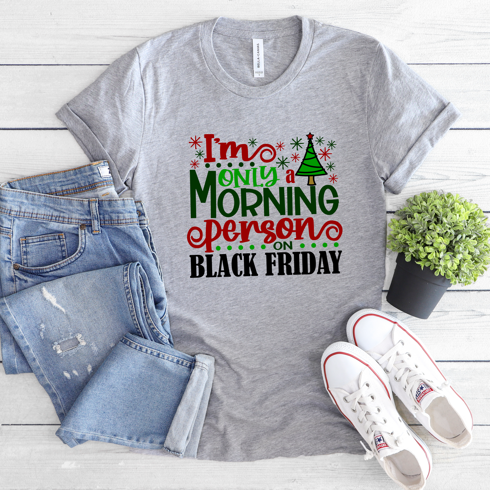 Morning Person Black Friday Tee or Sweatshirt