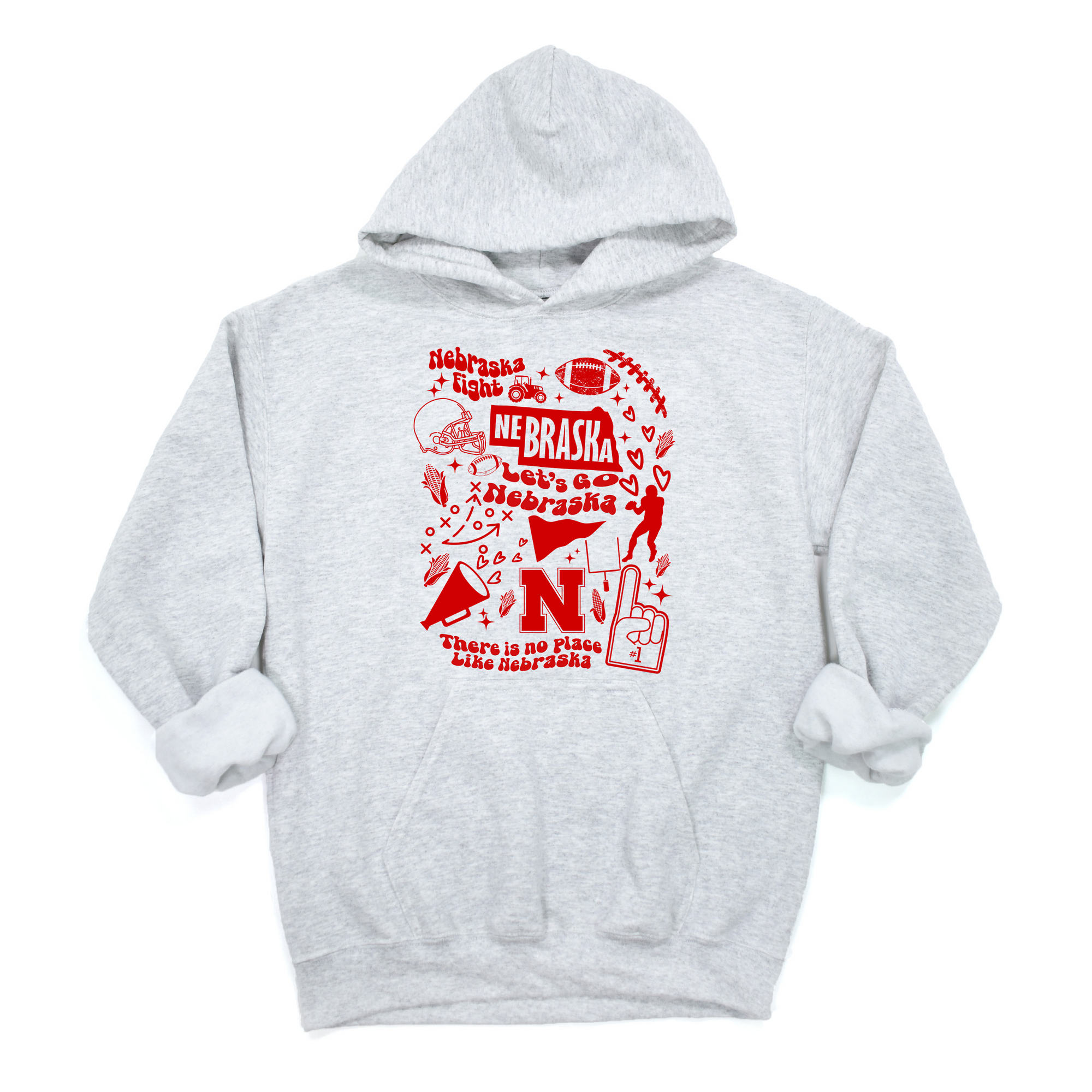 Nebraska Doodle Art Tee or Sweatshirt