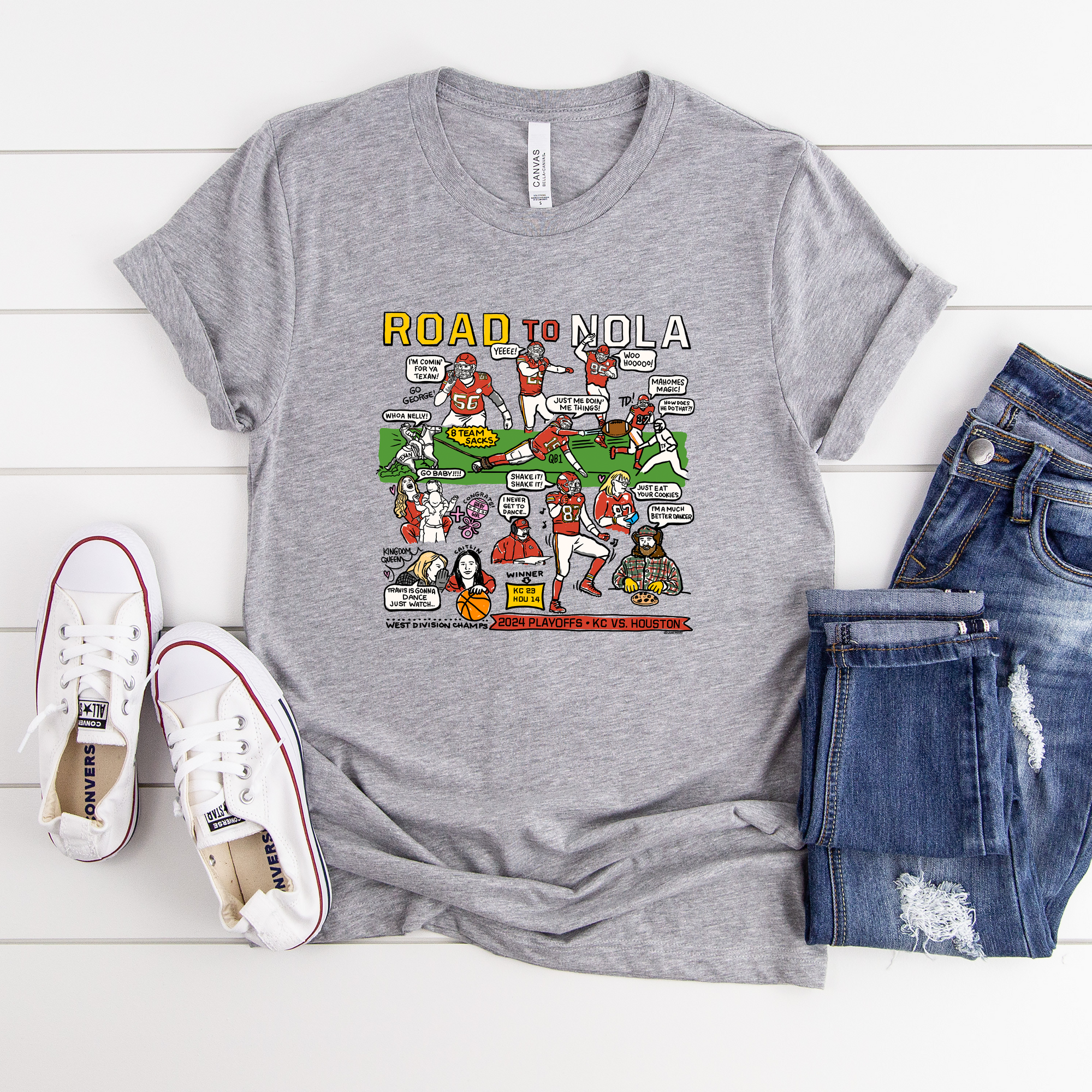 Road to Nola Collage Tee or Sweatshirt