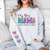 This Mama/Grandma/Nana Glitter Personalized Sleeve Sweatshirt