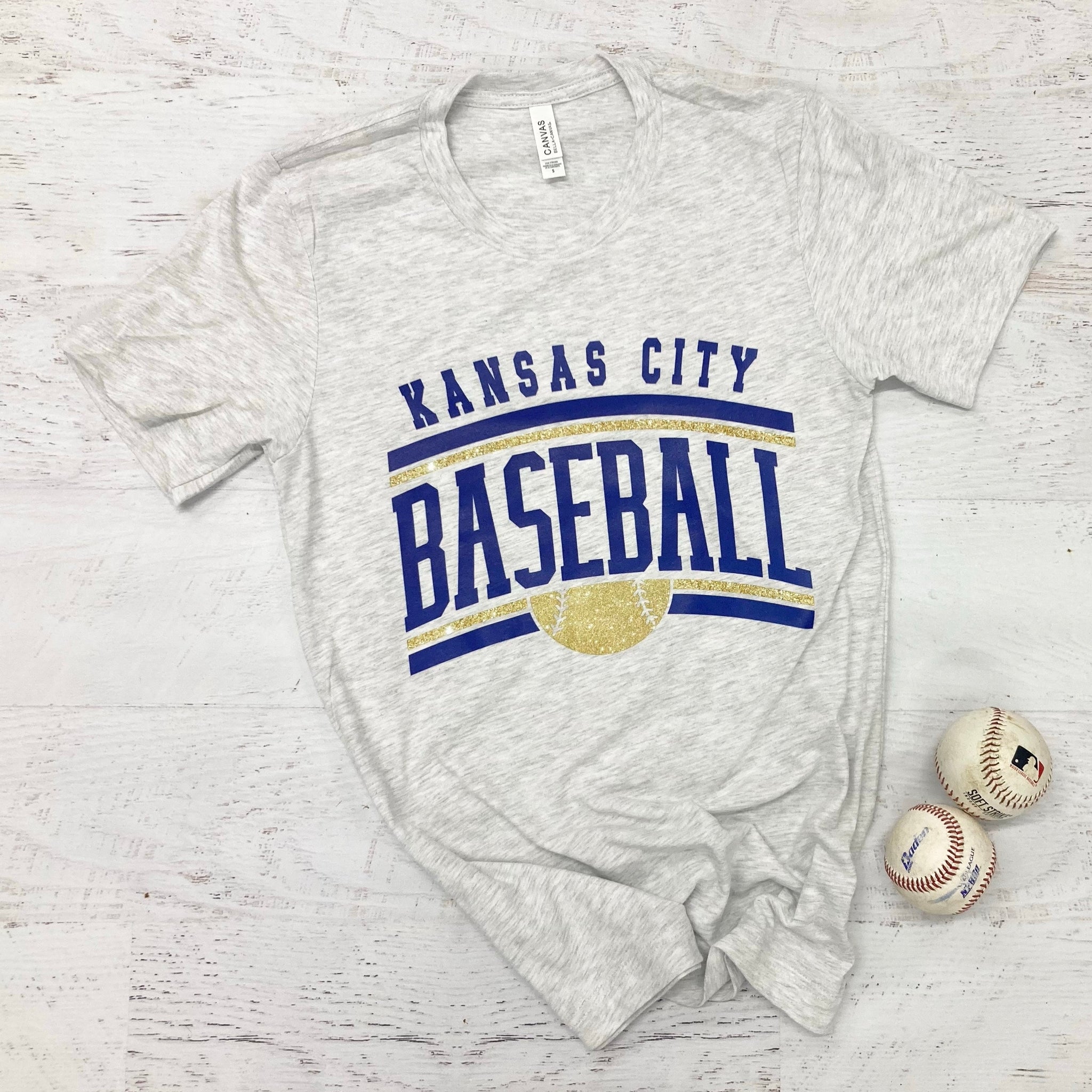 Glitter KC Baseball Tee