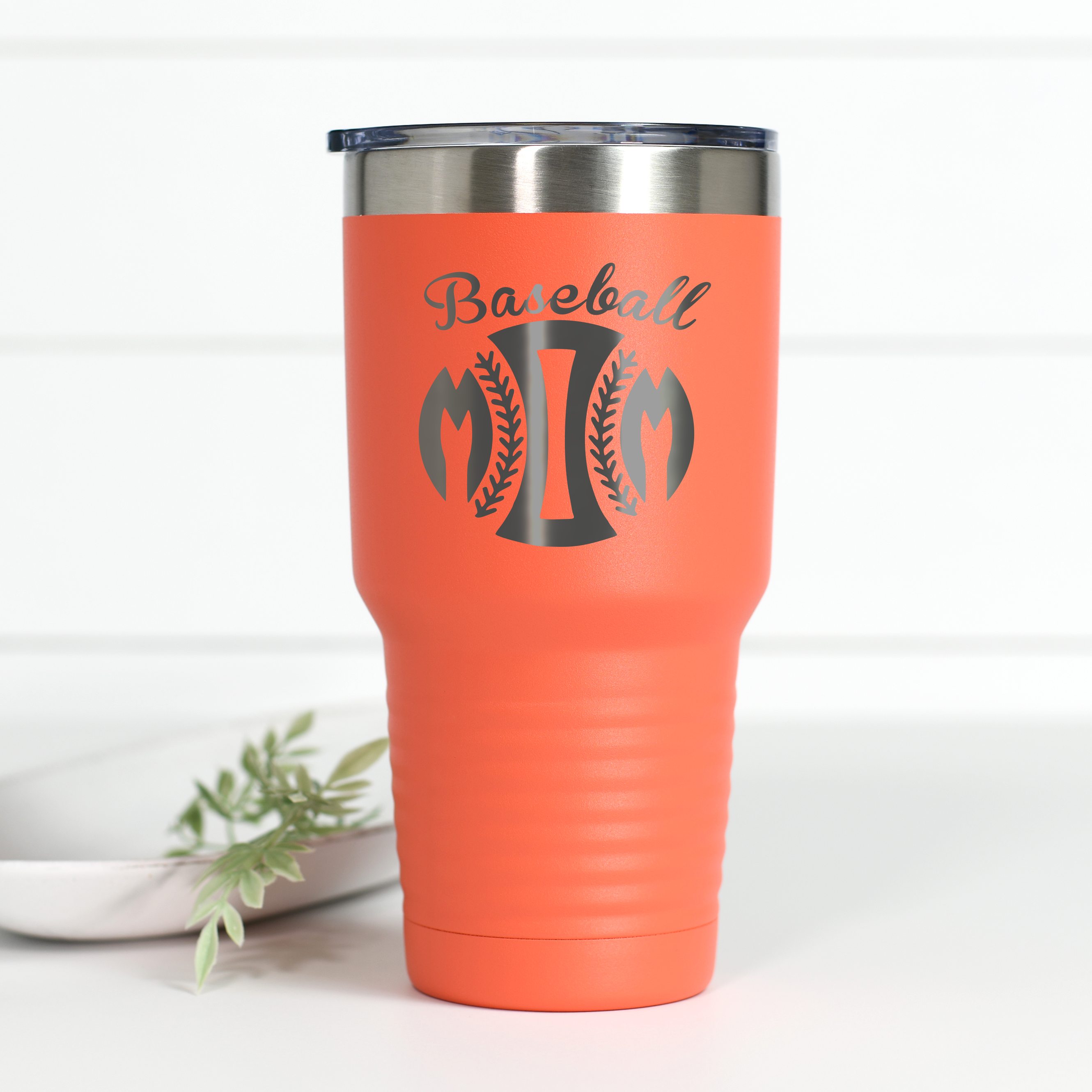 Baseball Mom Insulated Tumbler With Lid 20 Oz Stainless Steel