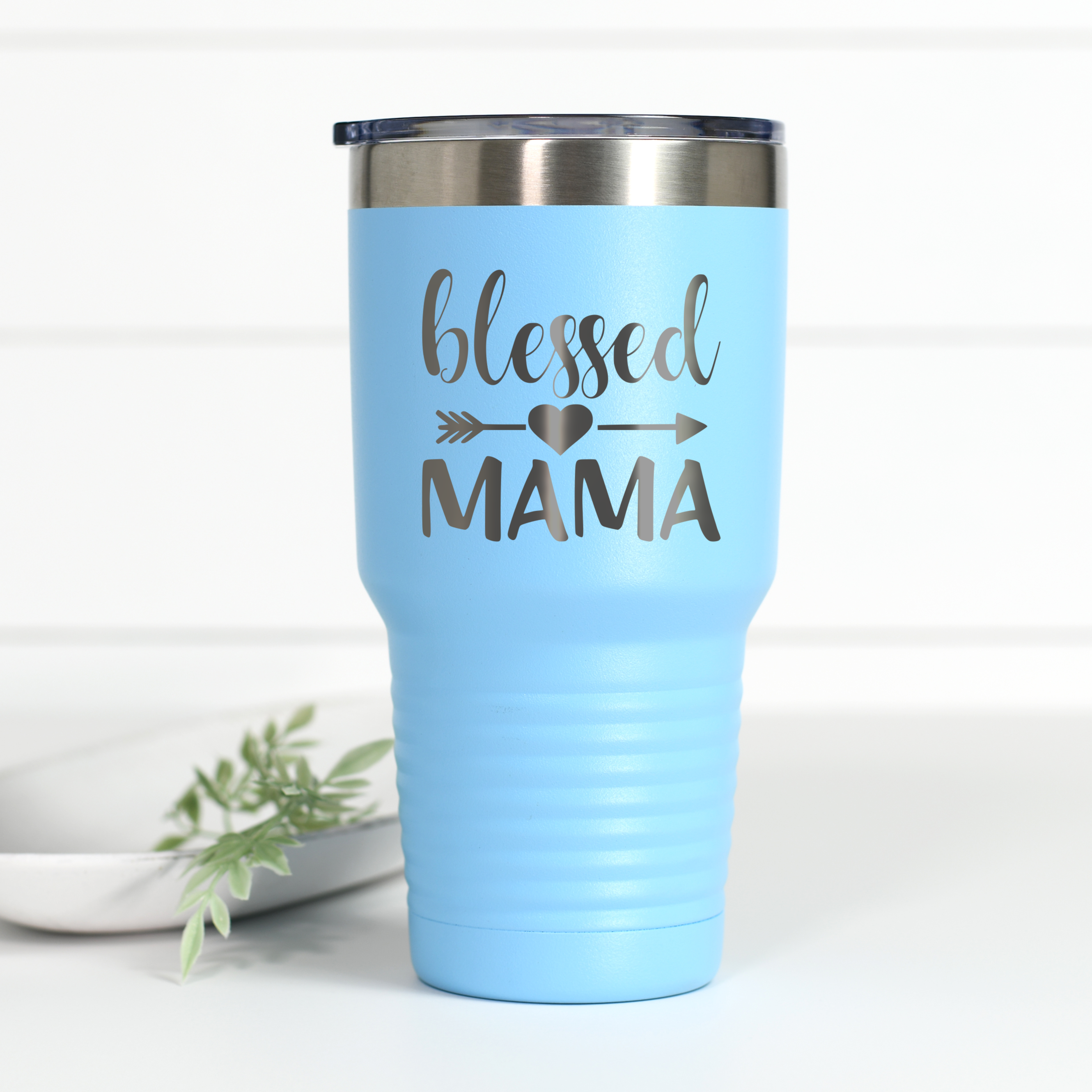 Blessed Mama 20 oz Engraved Tumbler