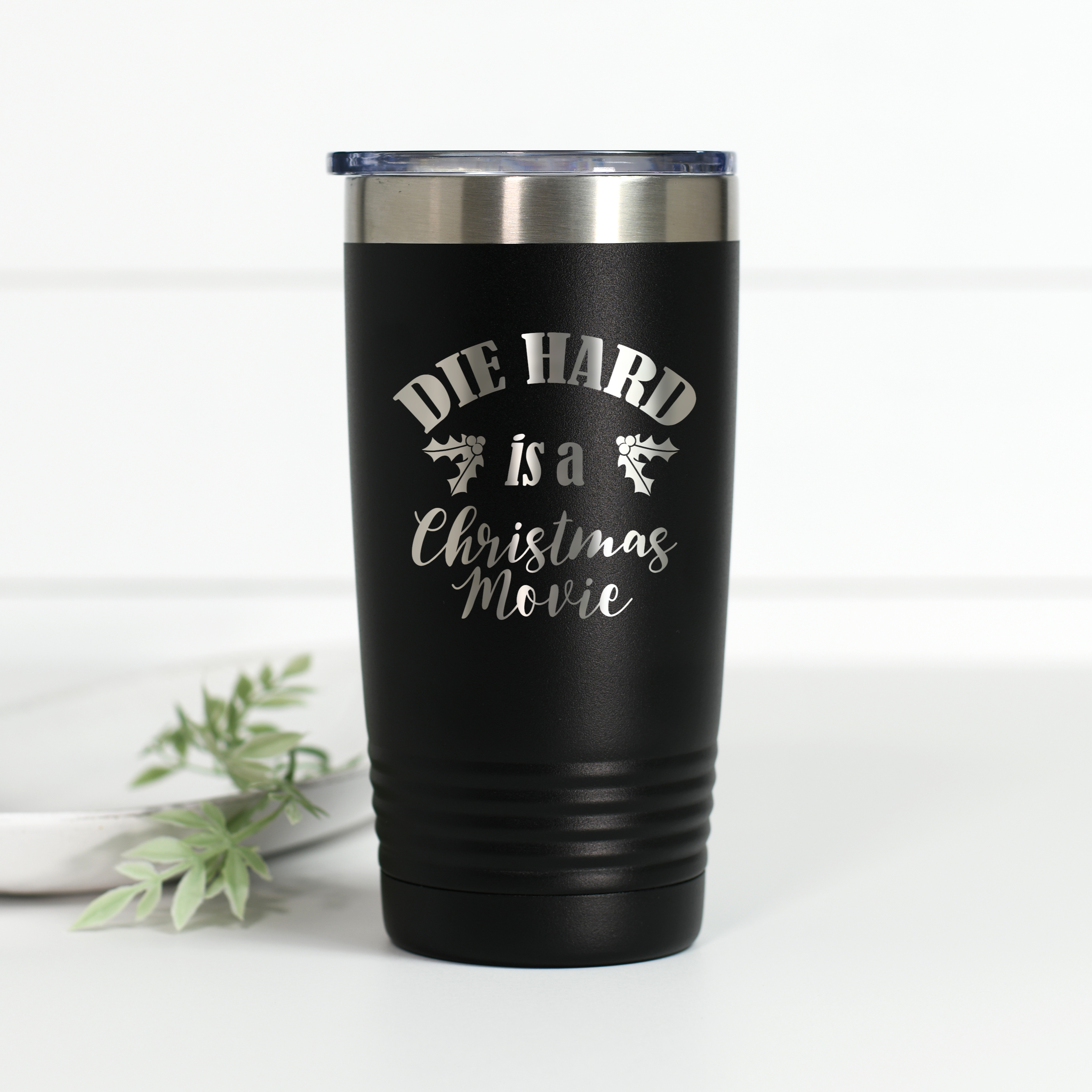 20 oz Tumbler, Christmas Crab, Laser Engraved