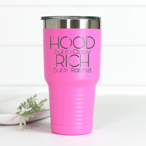 Hood Classy Rich Ratchet 30 oz Engraved Tumbler